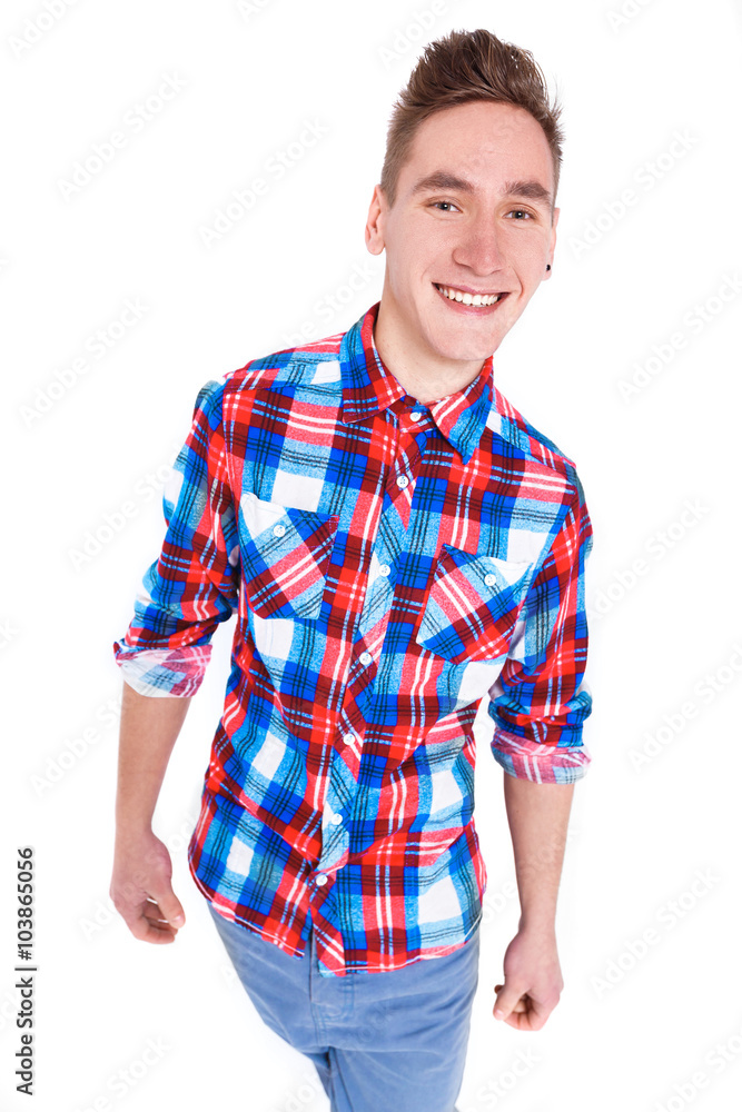 man in checked shirt man in checked shirt