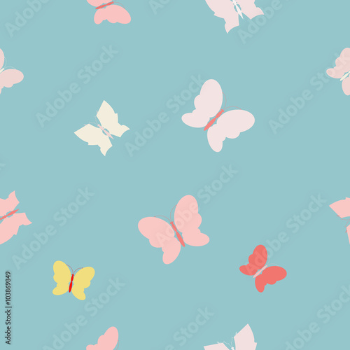 seamless background with butterfly