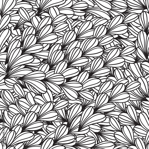 Seamless wave hand-drawn pattern, waves background (seamlessly tiling).Can be used for wallpaper, pattern fills, web page background,surface textures. Adult Coloring. Gorgeous seamless wave background