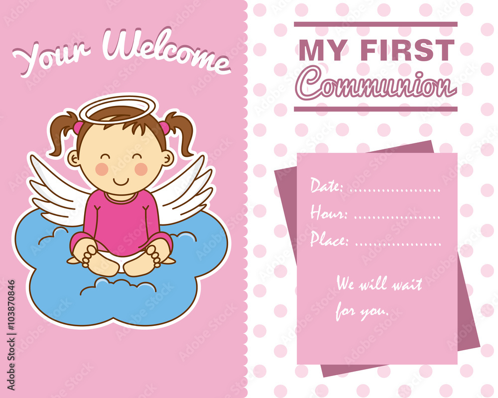 communion girl. space for text communion girl. space for text