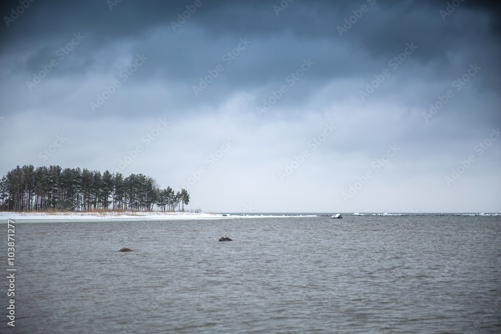 Baltic Sea in winter. Baltic Sea in winter.