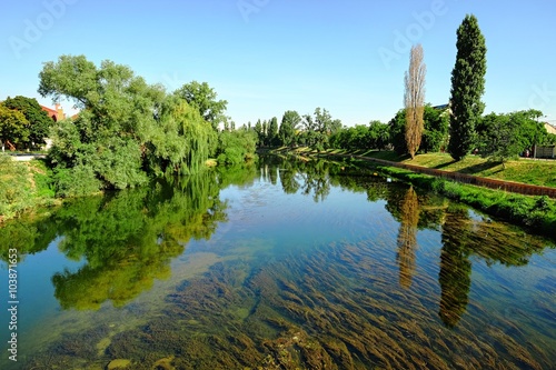 Crisul Repede River In Oradea, Romania photo