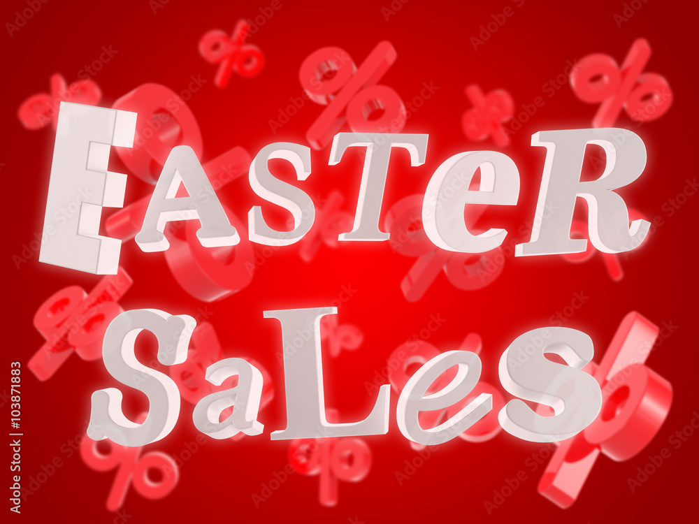 Easter sales text on red background Stock Illustration Adobe Stock