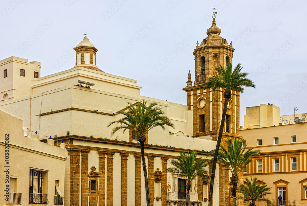 Cadiz, Spain. New Cathedral church