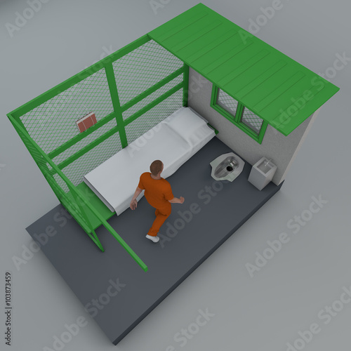 Fényképezés Cella detentiva di Guantanamo, Cuba, prigionieri, carcere