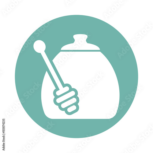 Jar for honey icon