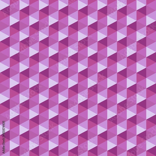 Pink Hexagon Seamless Pattern