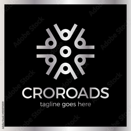 Wheel Crossroad Logotype