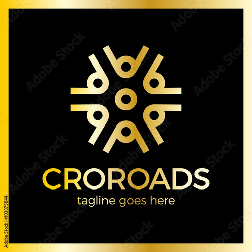 Wheel Crossroad Logotype