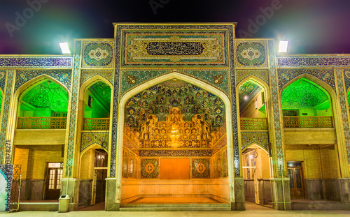 Court of Shah Cheragh mosque in Shiraz - Iran photo