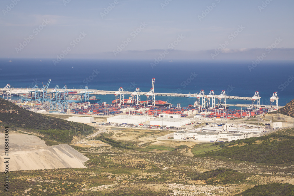 TANGIER, MOROCCO-MAY 5,2013: New passenger terminals in Port of