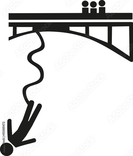 Bungee jumping symbol