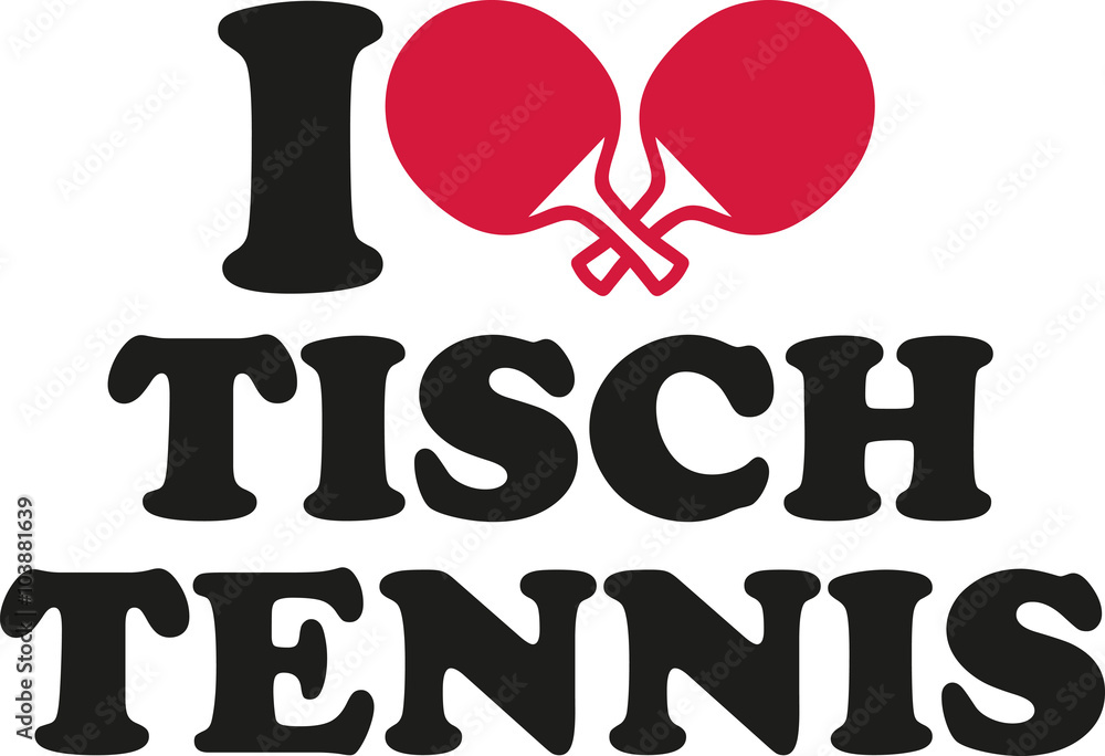 I love ping pong german with bats I love ping pong german with bats