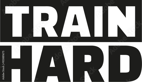 Bodybuilding train hard