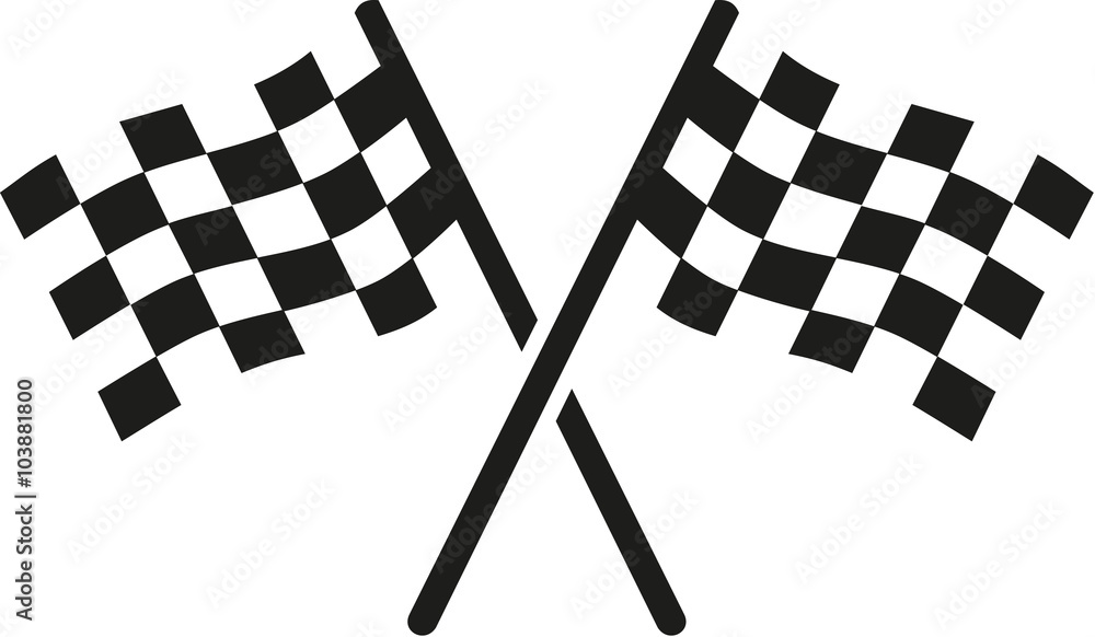 Fototapeta premium Two goal flags