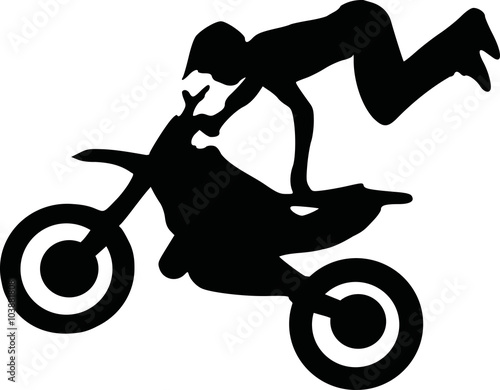 Motocross silhouette