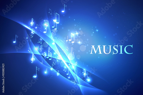 illustration abstract music background