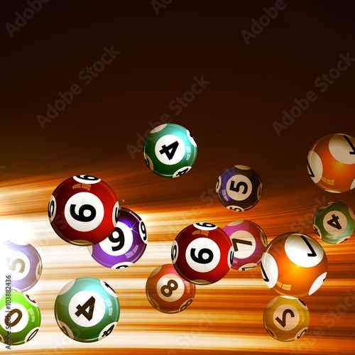 background lottery balls