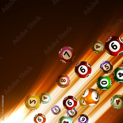 background lottery balls