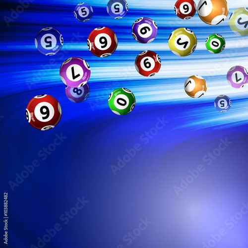 background lottery balls