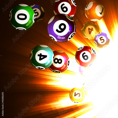 background lottery balls