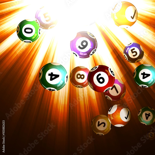 background lottery balls