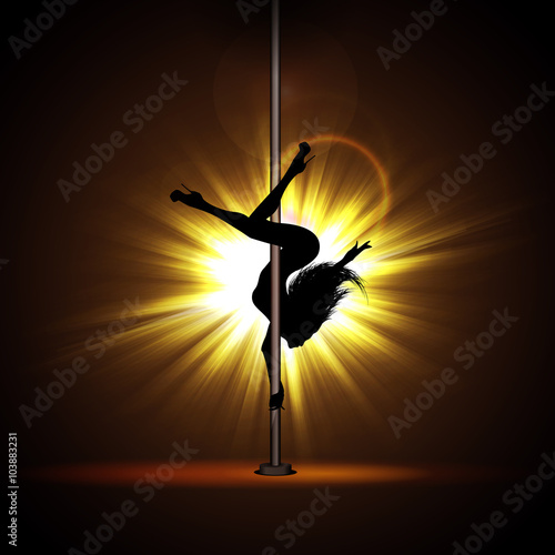 girl dancing striptease