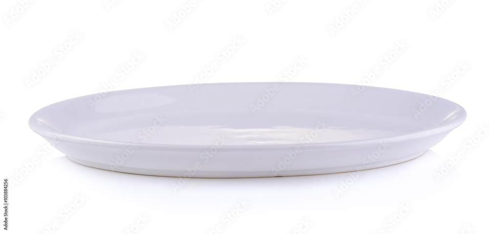 Empty plate isolated on a white background Empty plate isolated on a white background