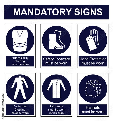 Mandatory Safety signs