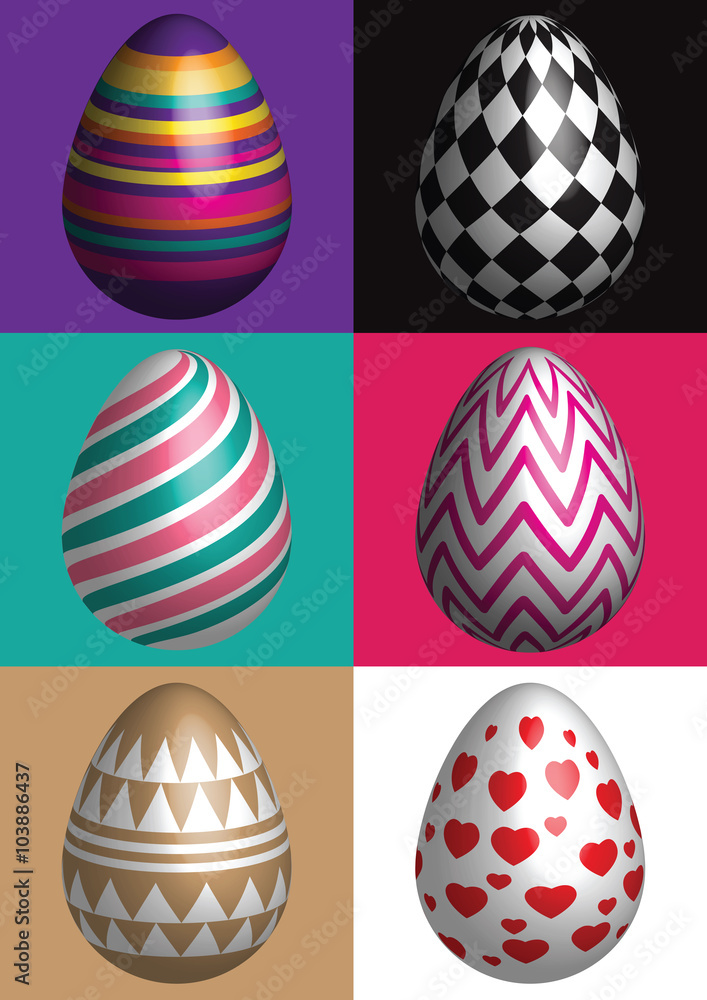 color eggs set