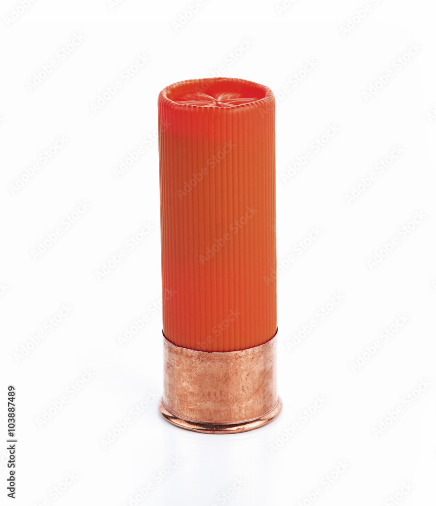 The shotgun red isolated on white background The shotgun red isolated on white background