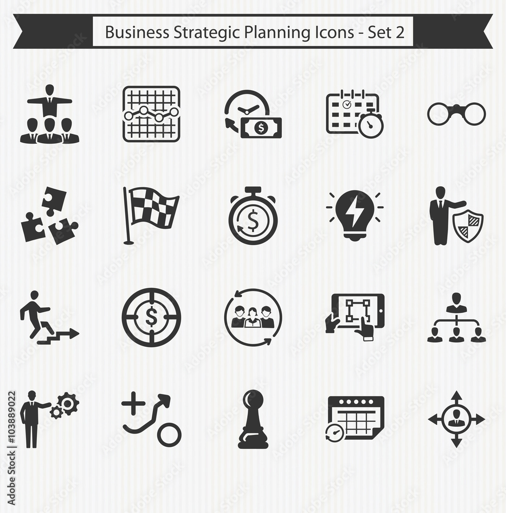 Business Strategic Planning Icons - Set 2