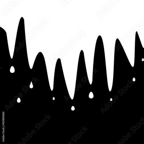 Milk on  black background