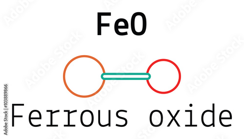 FeO ferrous oxide molecule