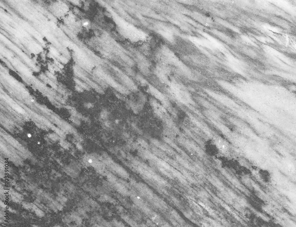 Naklejka premium Marble patterned texture background. Marbles of Thailand, Black and white.