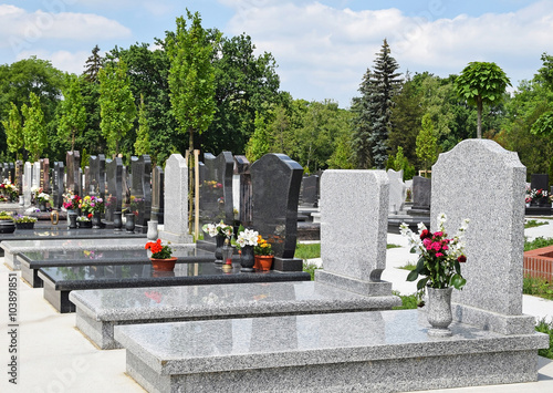 Tombstones in the public cemetery