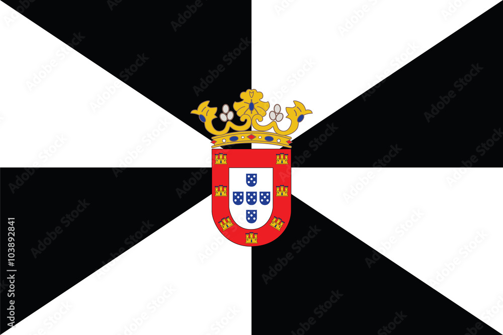 Obraz premium Standard Proportions for Ceuta Flag