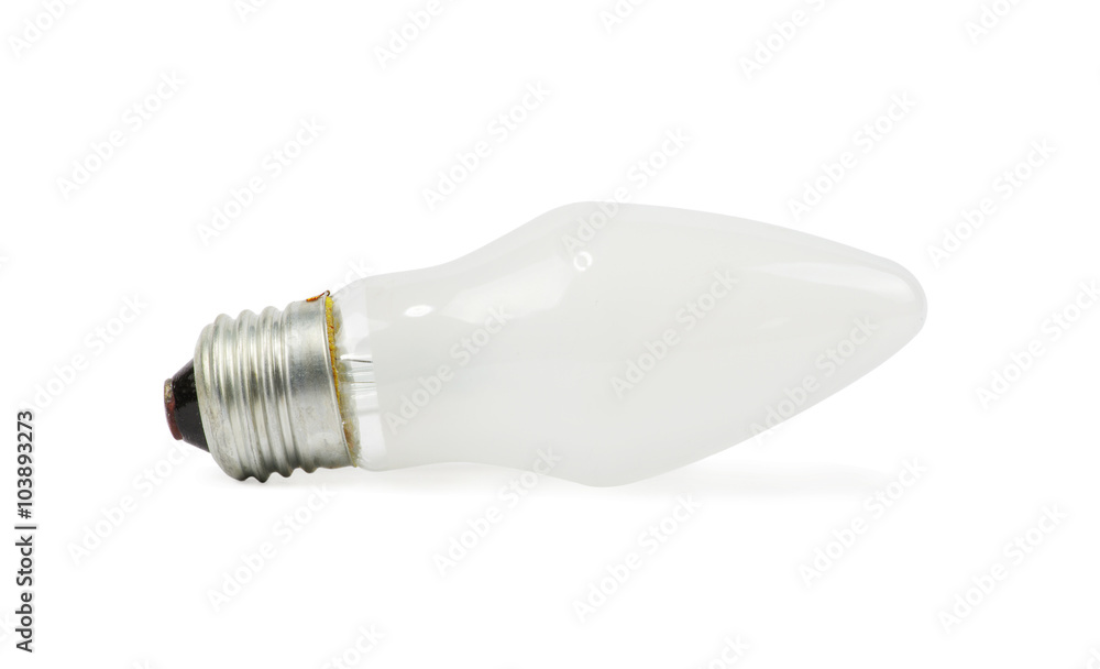 Light bulb isolated on white, Realistic photo image Light bulb isolated on white, Realistic photo image