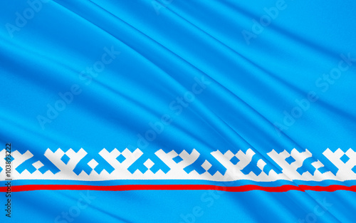 Flag of Yamalo-Nenets Autonomous District, Russian Federation photo