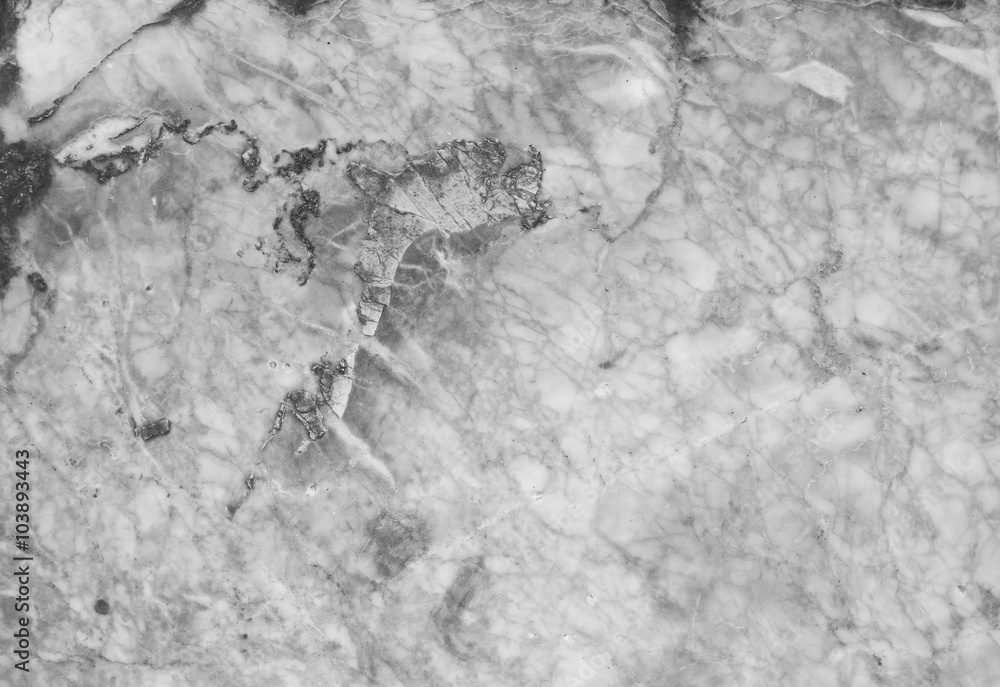 Naklejka premium Marble patterned texture background. Marbles of Thailand, Black and white.