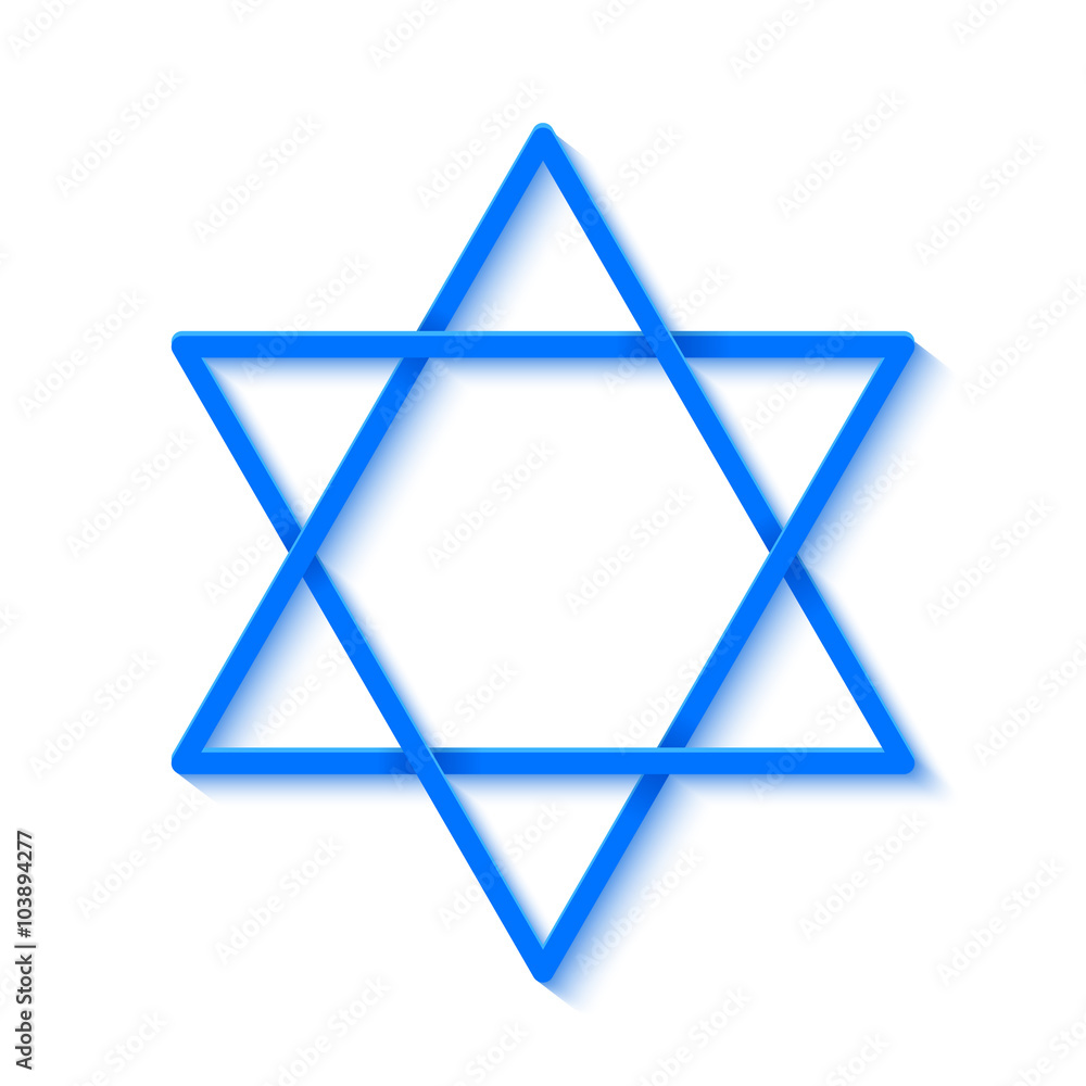 Star of David Isolated on White Background Star of David Isolated on White Background