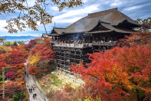 Kiyomizu-dera, officially Otowa-san Kiyomizu-dera is an independent Buddhist temple in eastern Kyoto. photo