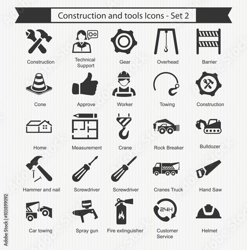 Construction and Tools Icons - Set 2