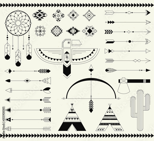 Tribal native american indian element.