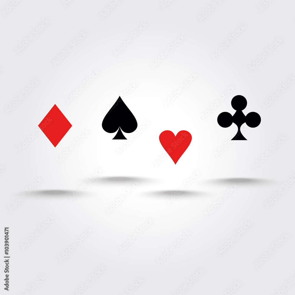 Casino design elements vector icons. Casino games. Casino design elements vector icons. Casino games.