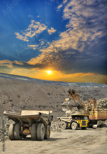 Iron ore opencast mining