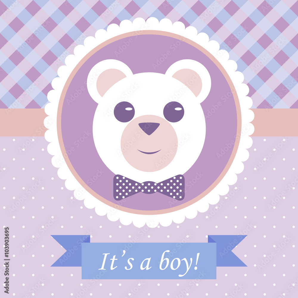 Baby Boy Arrival Card