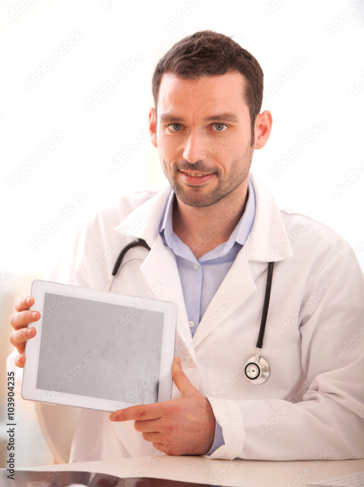 Portrait of a young doctor at work Portrait of a young doctor at work