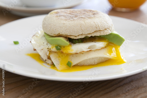 Fried Egg Sandwich with Avo...