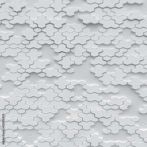Принти на полотні white ploygons background